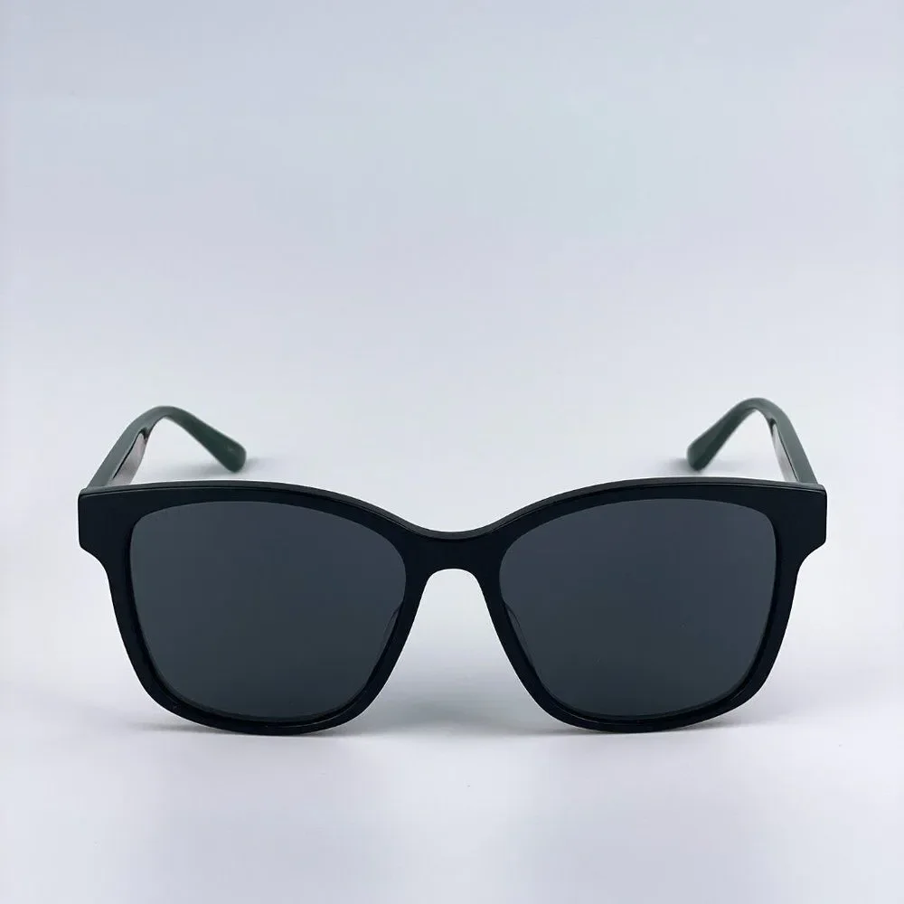 🔥Gucci GG0417SK 001 Sunglasses Black Multicolour Grey Oval Unisex